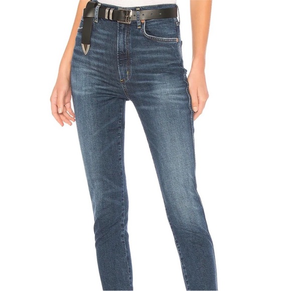 AGOLDE Roxanne Super High Rise Skinny JeansFreeway Dark WashSize 28